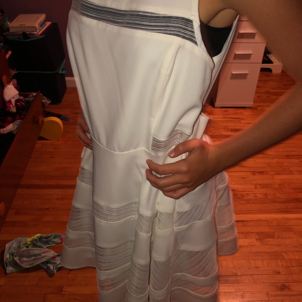 Simple White Skater Dress